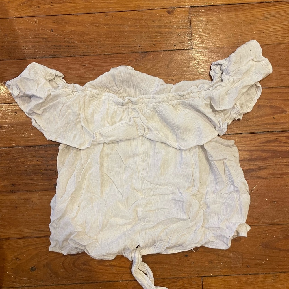 White Off-the-Shoulder Top